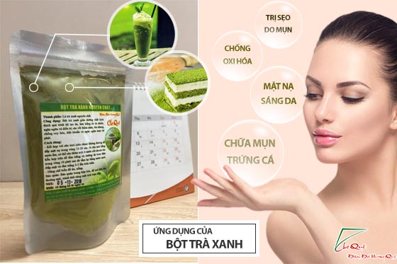 Nên sử dụng bột trà xanh hay bột lá dứa